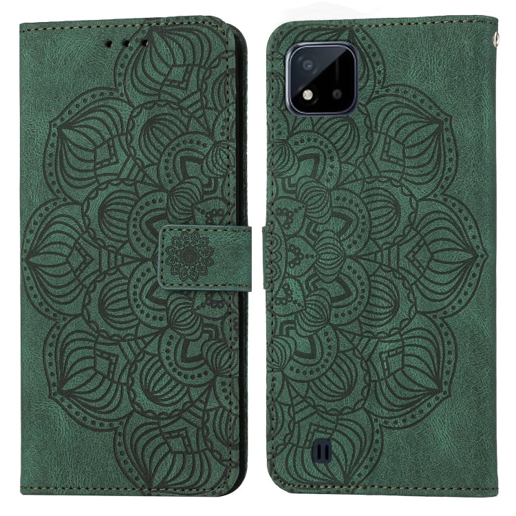 For OPPO Realme C20 Mandala Embossed Flip Leather Phone Case