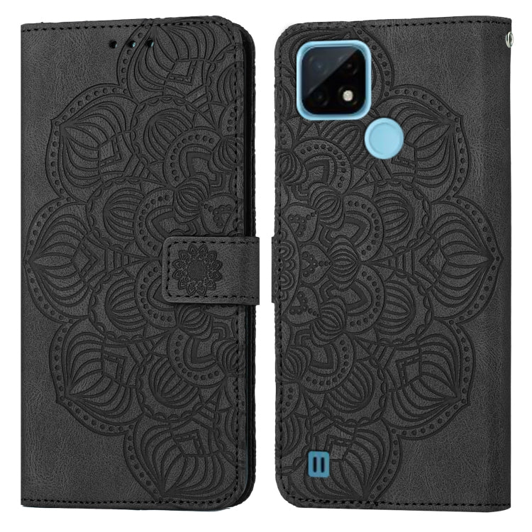 For OPPO Realme C21 Mandala Embossed Flip Leather Phone Case