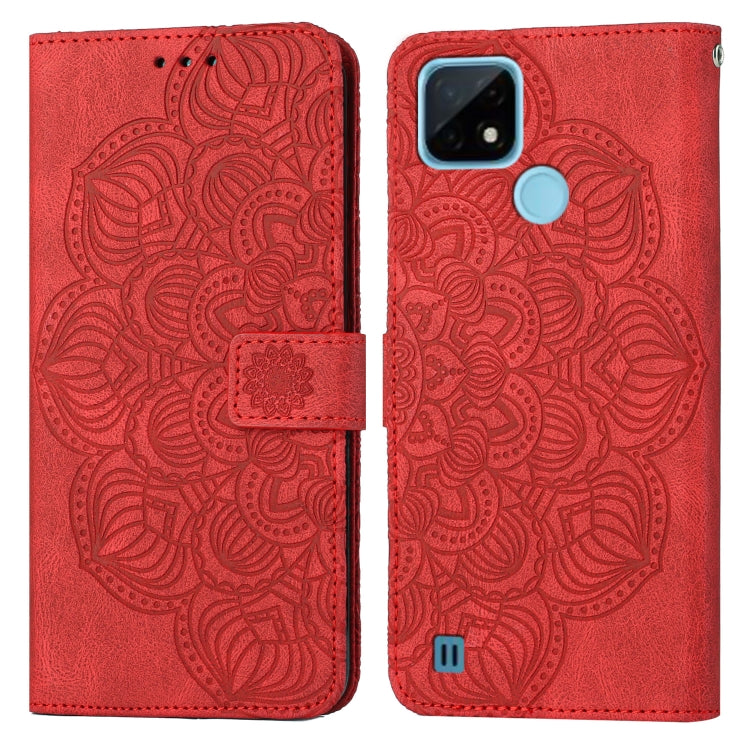 For OPPO Realme C21 Mandala Embossed Flip Leather Phone Case