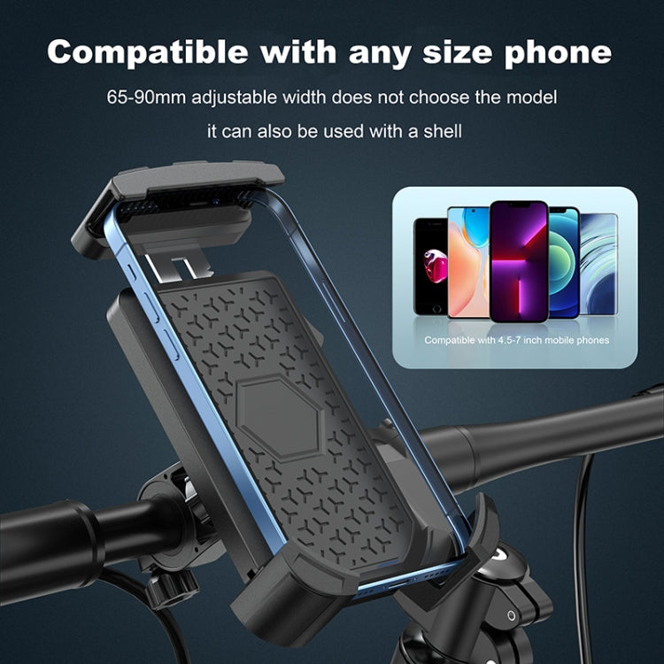 FLOVEME YXF226862 Bicycle Mobile Phone Holder for Handlebar(Black)