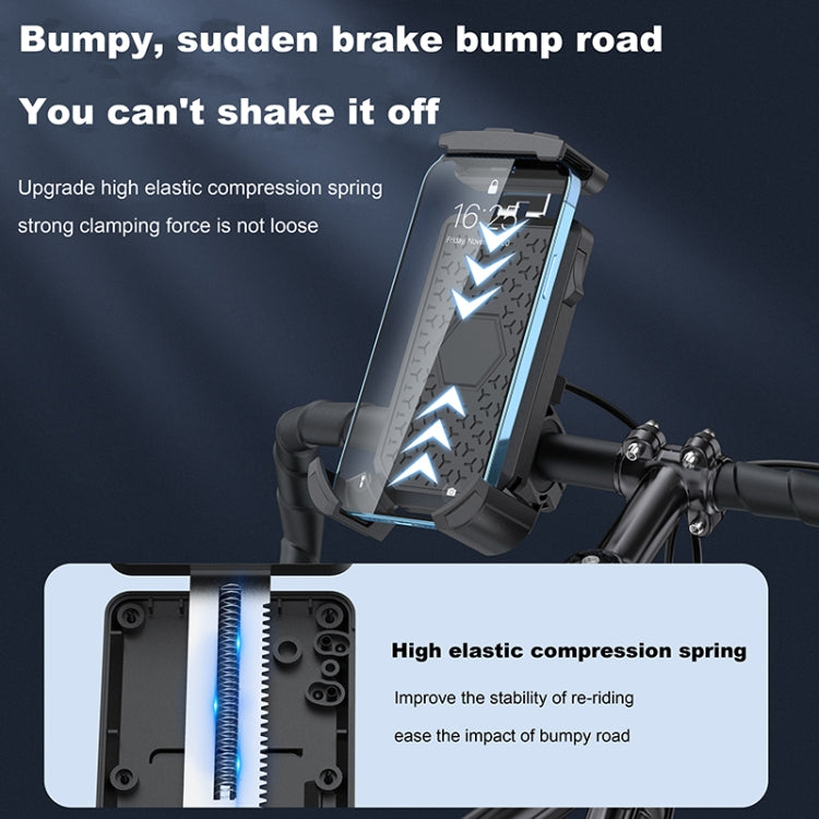 FLOVEME YXF226862 Bicycle Mobile Phone Holder for Handlebar(Black)
