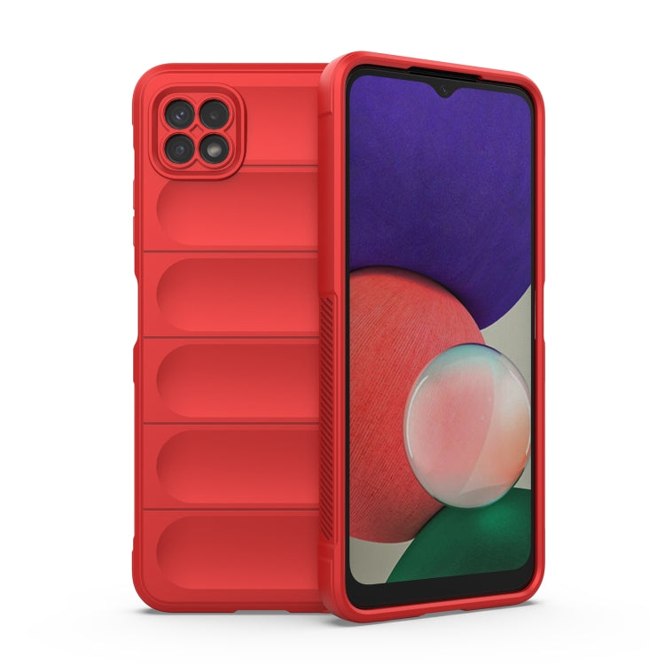 For Samsung Galaxy A22 5G Magic Shield TPU + Flannel Phone Case