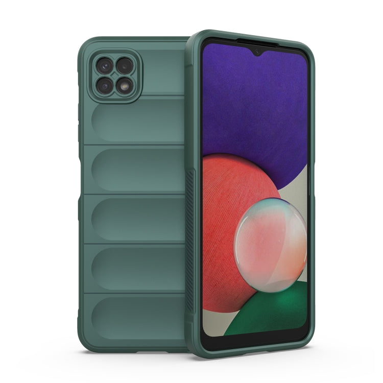 For Samsung Galaxy A22 5G Magic Shield TPU + Flannel Phone Case