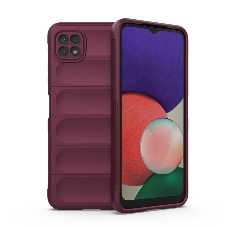 For Samsung Galaxy A22 5G Magic Shield TPU + Flannel Phone Case