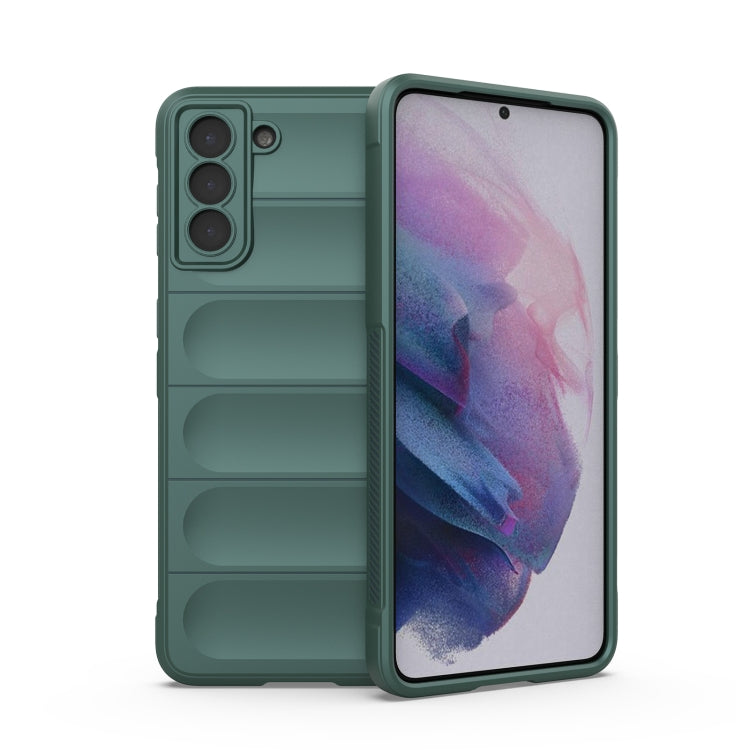 For Samsung Galaxy S21+ 5G Magic Shield TPU + Flannel Phone Case