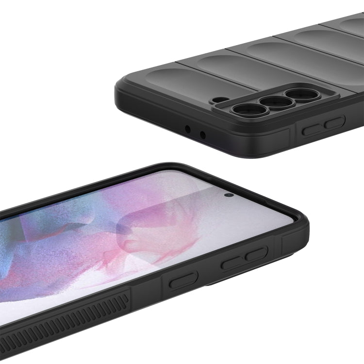 For Samsung Galaxy S21+ 5G Magic Shield TPU + Flannel Phone Case