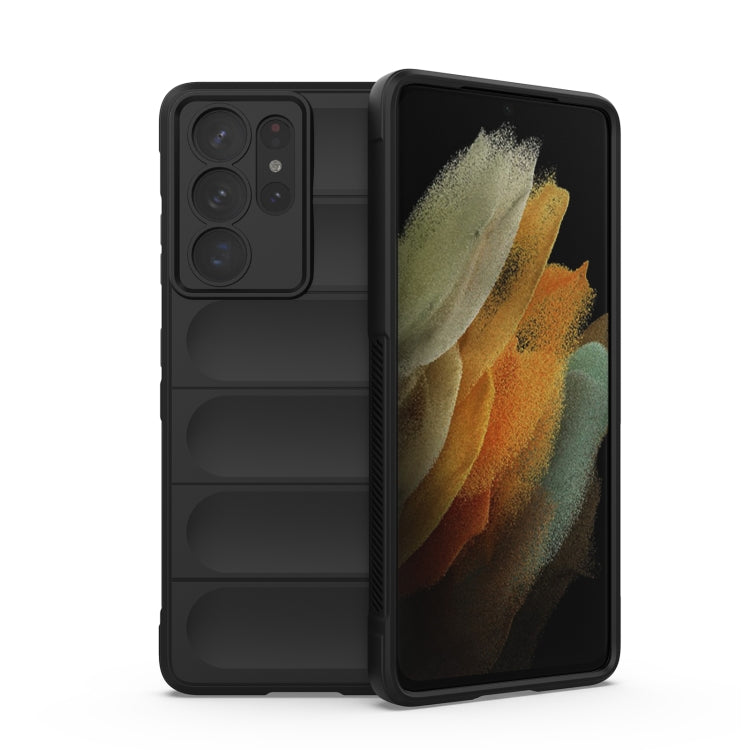 For Samsung Galaxy S21 Ultra  5G Magic Shield TPU + Flannel Phone Case