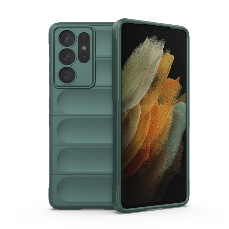 For Samsung Galaxy S21 Ultra  5G Magic Shield TPU + Flannel Phone Case