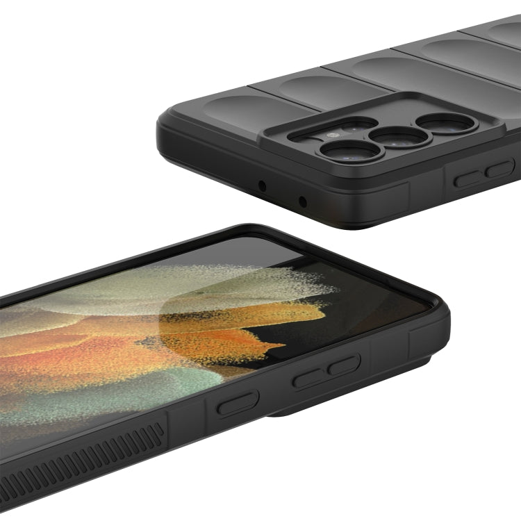 For Samsung Galaxy S21 Ultra  5G Magic Shield TPU + Flannel Phone Case