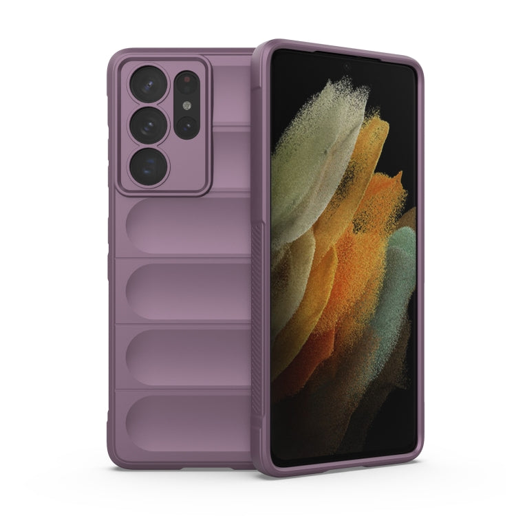For Samsung Galaxy S21 Ultra  5G Magic Shield TPU + Flannel Phone Case