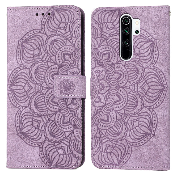 For Xiaomi Redmi 9 Mandala Embossed Flip Leather Phone Case