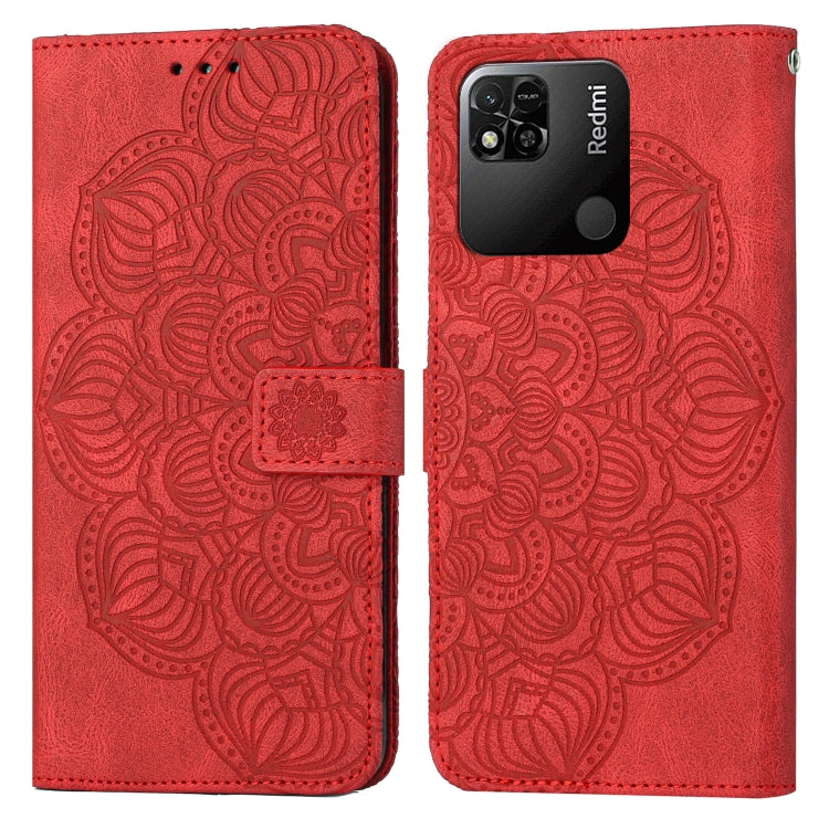 For Xiaomi Redmi 9C / 10A Mandala Embossed Flip Leather Phone Case