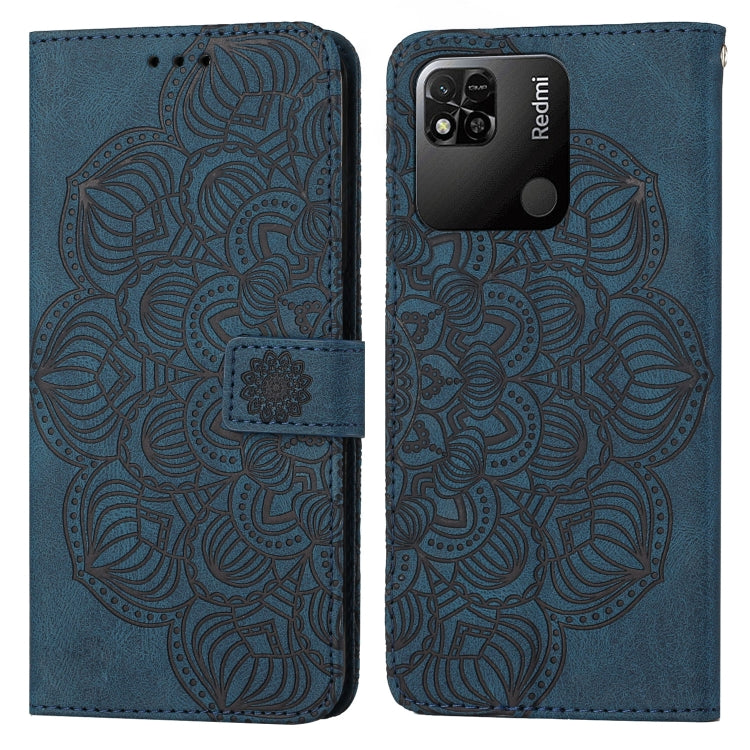For Xiaomi Redmi 9C / 10A Mandala Embossed Flip Leather Phone Case