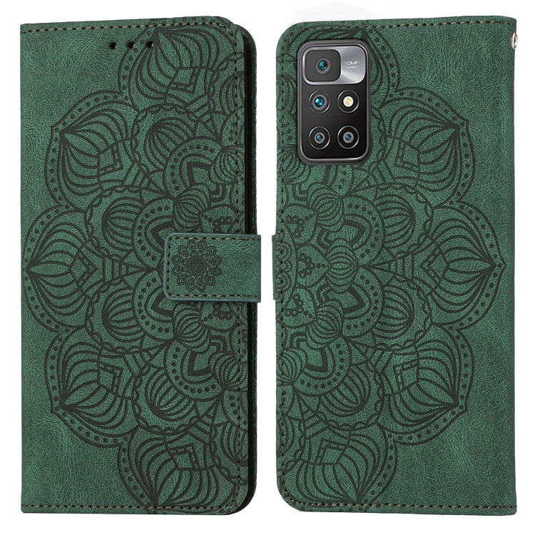 For Xiaomi Redmi 10 Mandala Embossed Flip Leather Phone Case