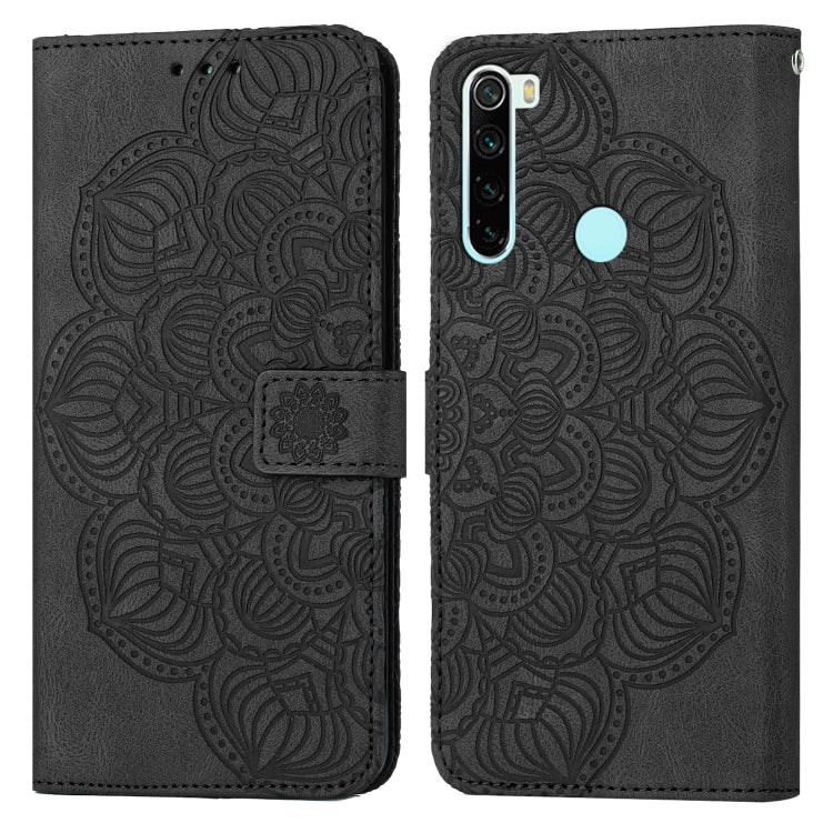 For Xiaomi Redmi Note 8T Mandala Embossed Flip Leather Phone Case