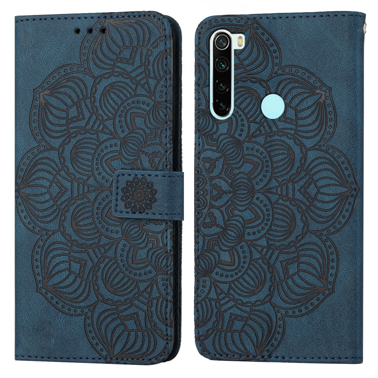 For Xiaomi Redmi Note 8T Mandala Embossed Flip Leather Phone Case