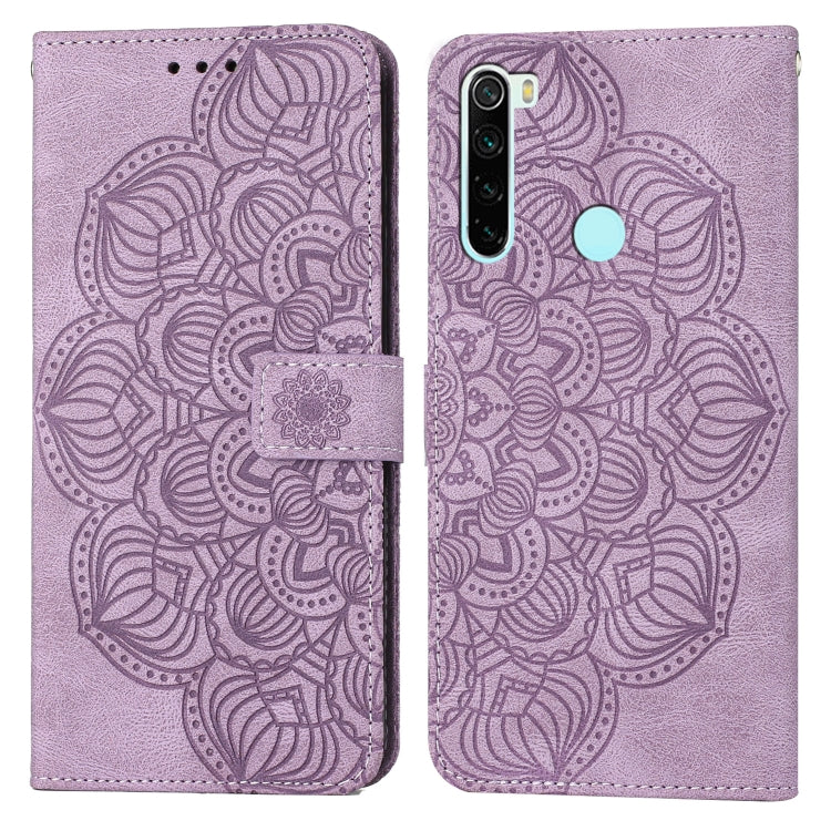 For Xiaomi Redmi Note 8T Mandala Embossed Flip Leather Phone Case