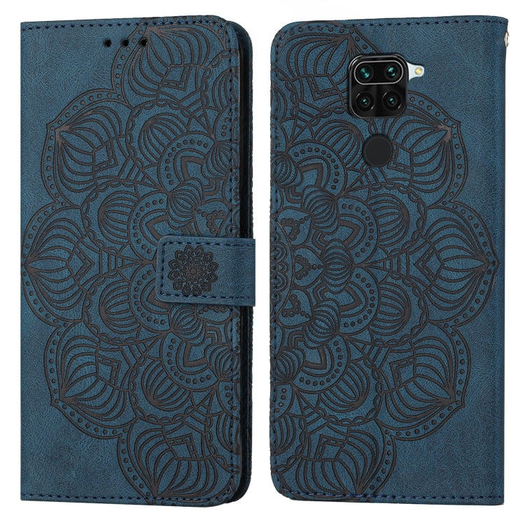 For Xiaomi Redmi Note 9 Mandala Embossed Flip Leather Phone Case