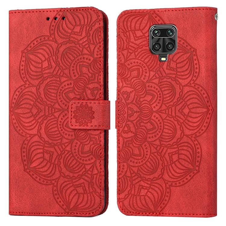 For Xiaomi Redmi Note 9 Pro Mandala Embossed Flip Leather Phone Case