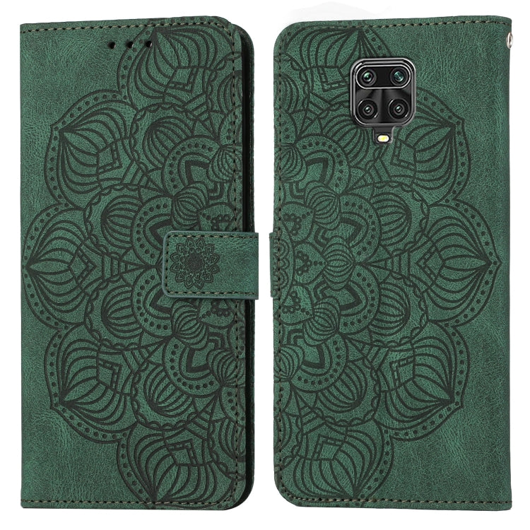 For Xiaomi Redmi Note 9 Pro Mandala Embossed Flip Leather Phone Case