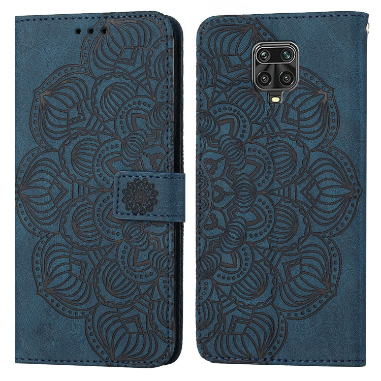 For Xiaomi Redmi Note 9 Pro Mandala Embossed Flip Leather Phone Case