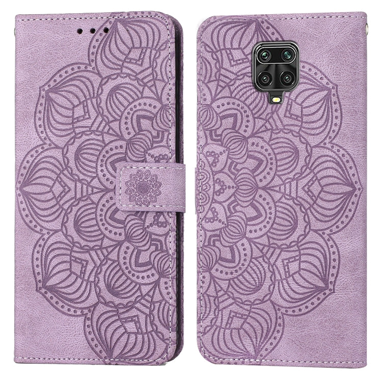 For Xiaomi Redmi Note 9 Pro Mandala Embossed Flip Leather Phone Case