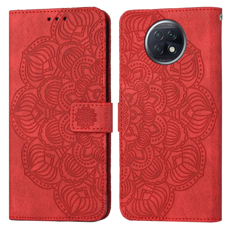 For Xiaomi Redmi Note 9T Mandala Embossed Flip Leather Phone Case