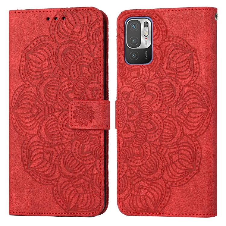 For Xiaomi Redmi Note 10 5G Mandala Embossed Flip Leather Phone Case