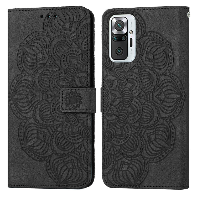 For Xiaomi Redmi Note 10 Pro 4G Mandala Embossed Flip Leather Phone Case