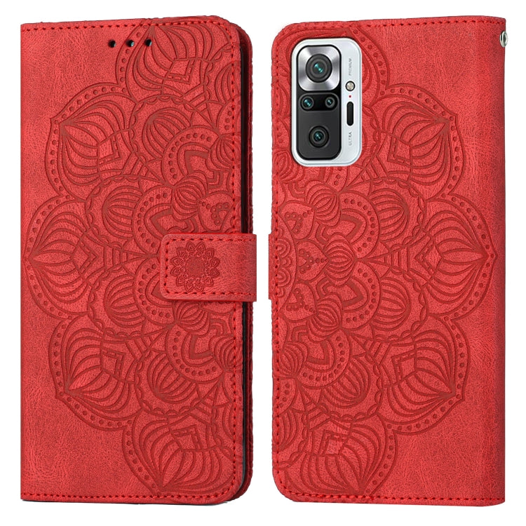 For Xiaomi Redmi Note 10 Pro 4G Mandala Embossed Flip Leather Phone Case