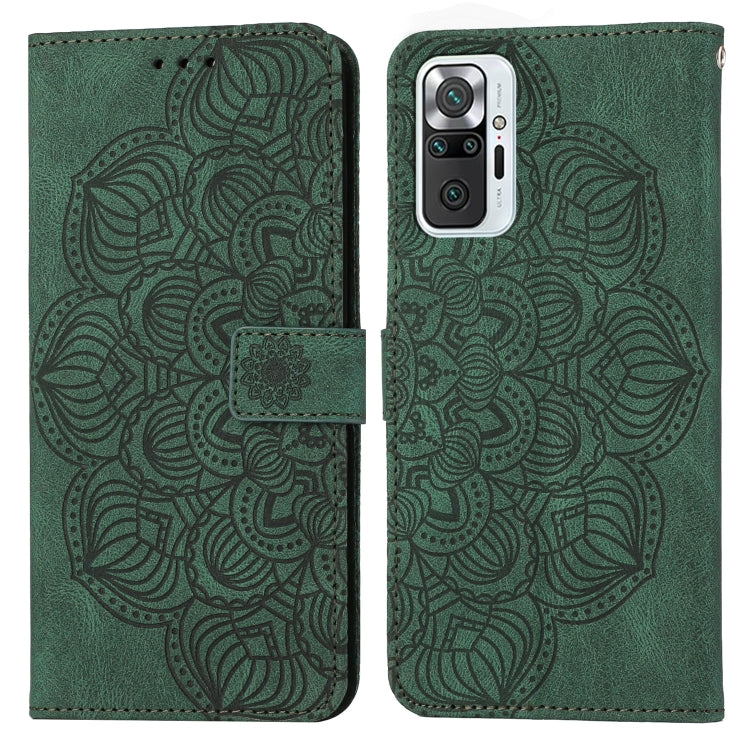For Xiaomi Redmi Note 10 Pro 4G Mandala Embossed Flip Leather Phone Case