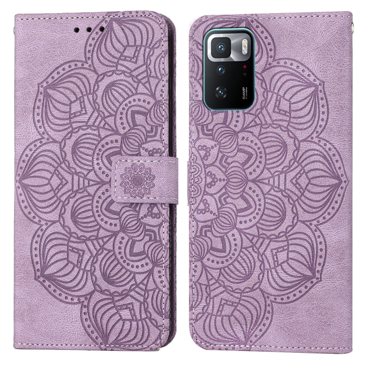 For Xiaomi Redmi Note 10 Pro 5G Mandala Embossed Flip Leather Phone Case