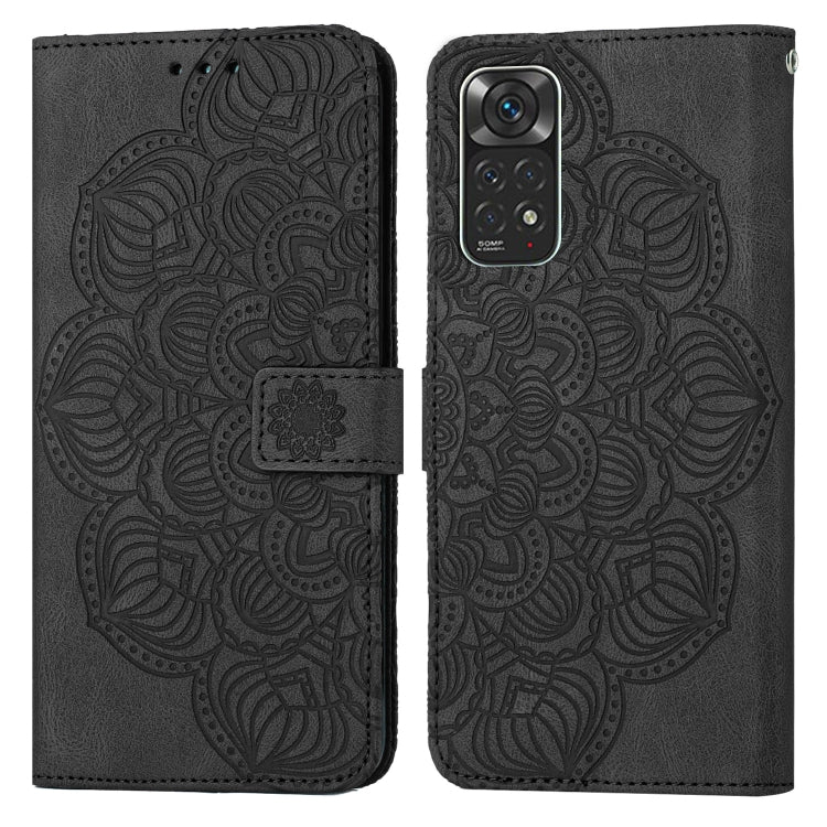 For Xiaomi Redmi Note 11 International Mandala Embossed Flip Leather Phone Case