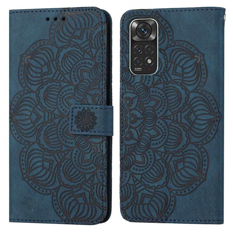 For Xiaomi Redmi Note 11 International Mandala Embossed Flip Leather Phone Case