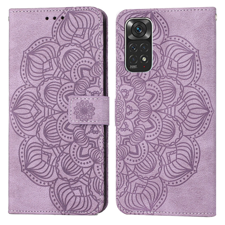 For Xiaomi Redmi Note 11 International Mandala Embossed Flip Leather Phone Case