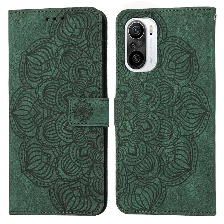For Xiaomi Poco F3 Mandala Embossed Flip Leather Phone Case