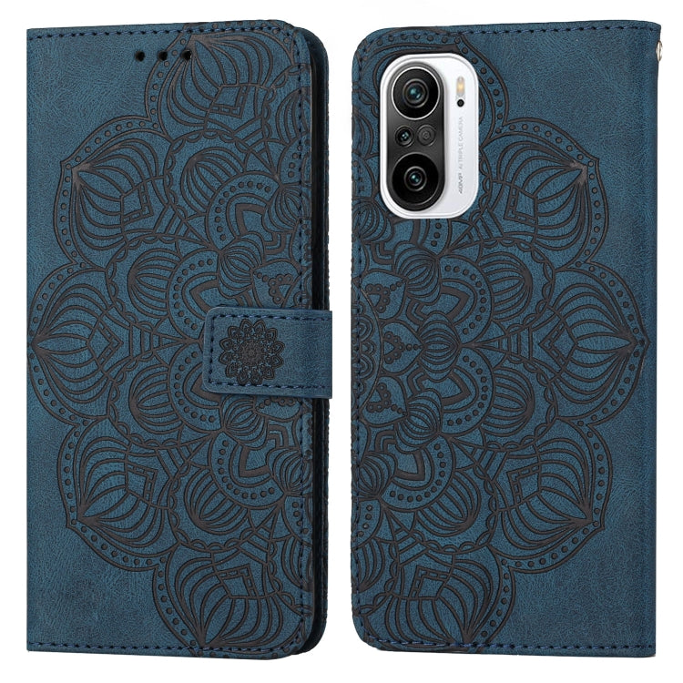 For Xiaomi Poco F3 Mandala Embossed Flip Leather Phone Case