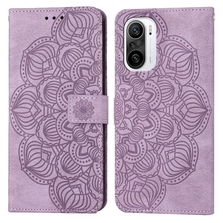 For Xiaomi Poco F3 Mandala Embossed Flip Leather Phone Case