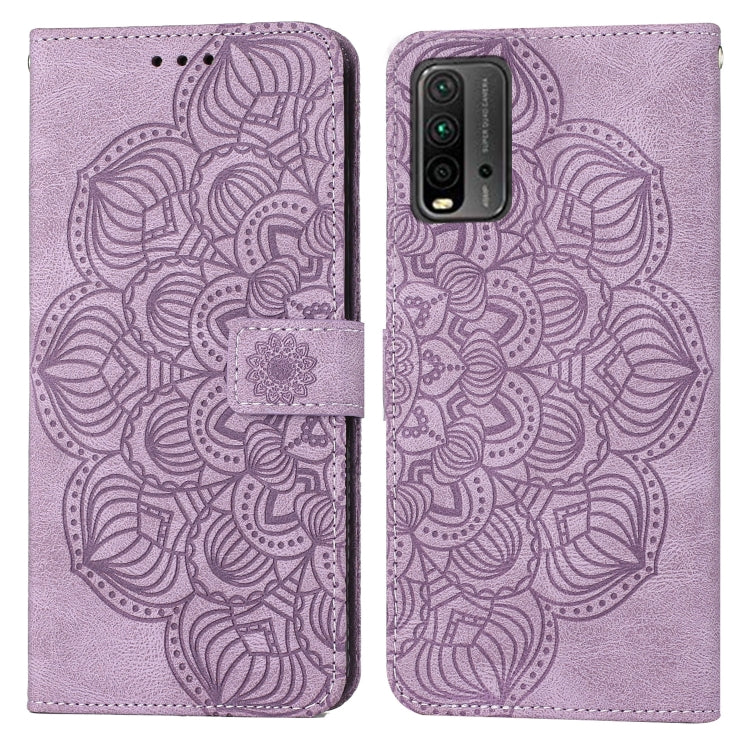 For Xiaomi Poco M3 Mandala Embossed Flip Leather Phone Case