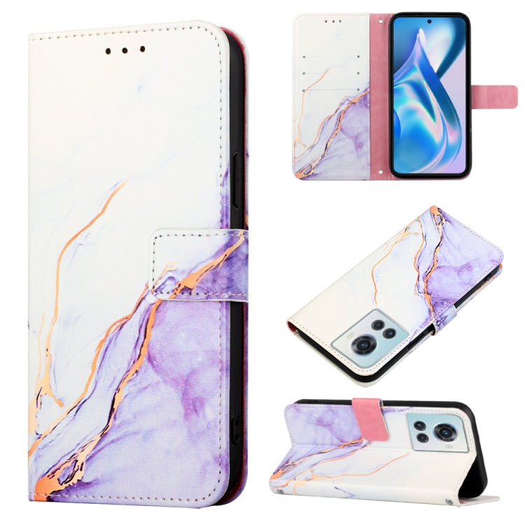 For OnePlus Ace Marble Pattern Flip Leather Phone Case
