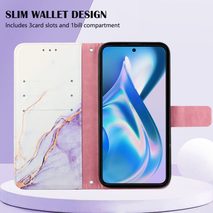For OnePlus Ace Marble Pattern Flip Leather Phone Case