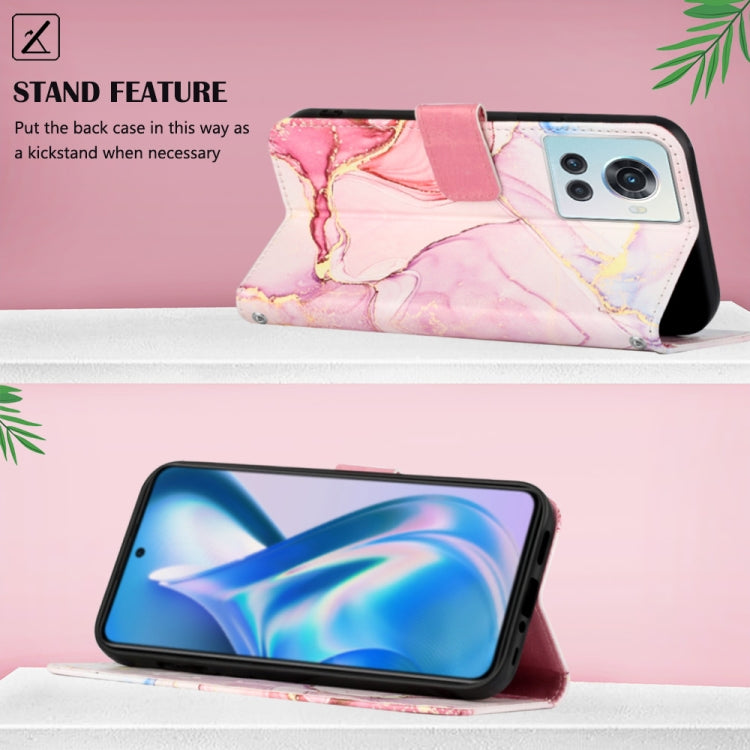 For OnePlus Ace Marble Pattern Flip Leather Phone Case