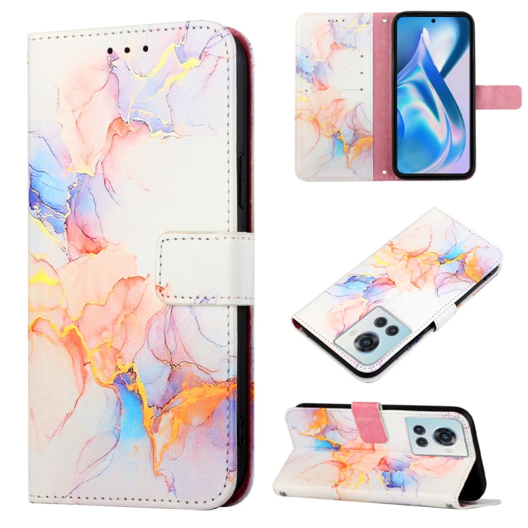 For OnePlus Ace Marble Pattern Flip Leather Phone Case