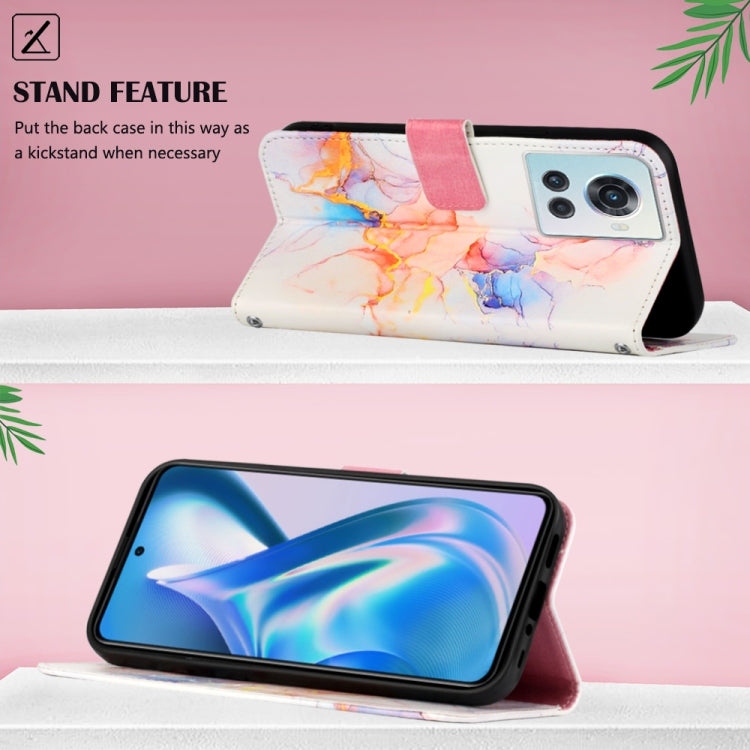For OnePlus Ace Marble Pattern Flip Leather Phone Case