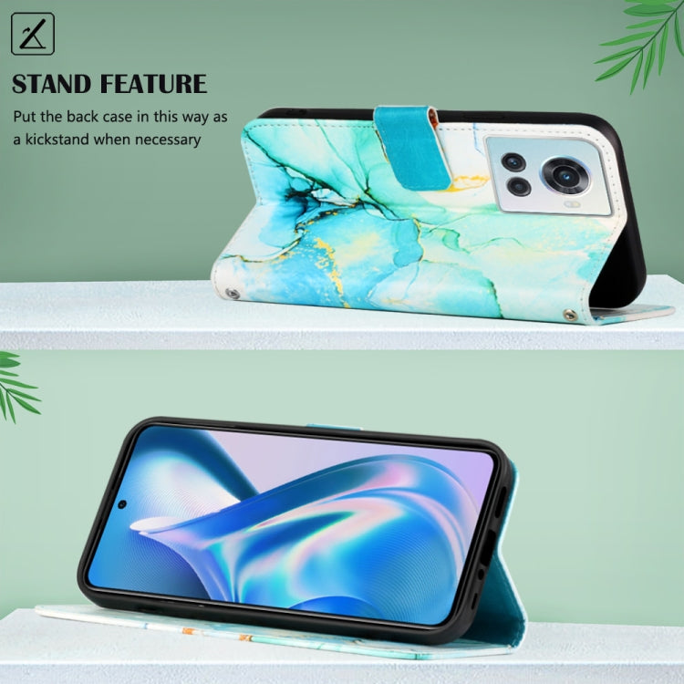 For OnePlus Ace Marble Pattern Flip Leather Phone Case