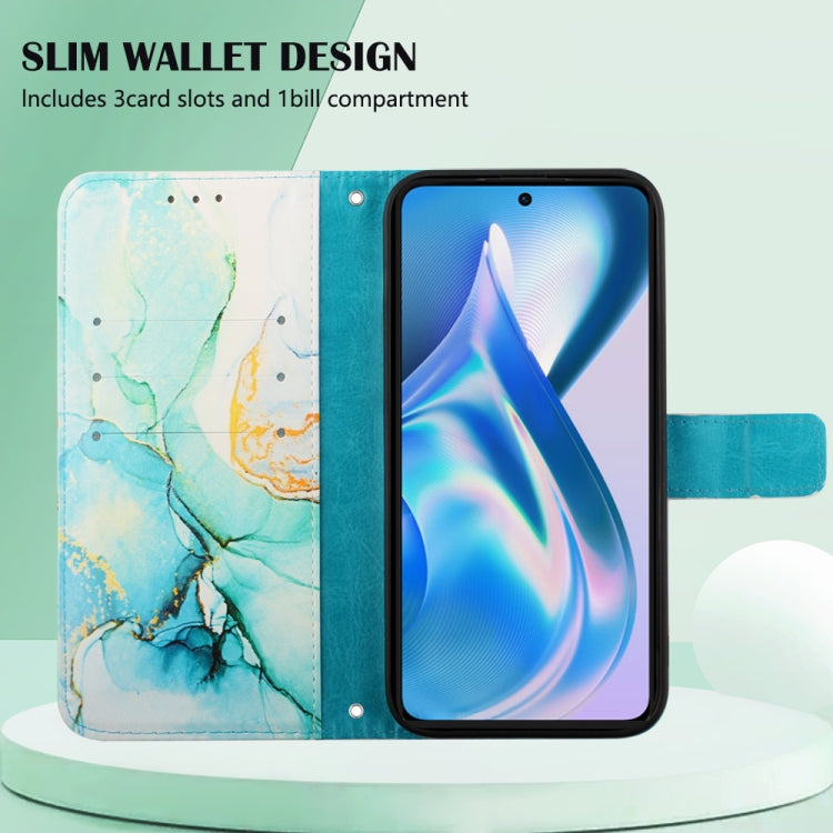For OnePlus Ace Marble Pattern Flip Leather Phone Case