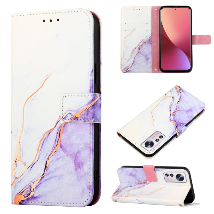 For Xiaomi 12 Lite Marble Pattern Flip Leather Phone Case