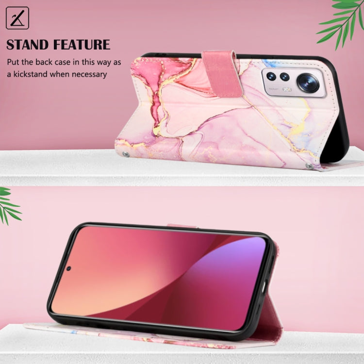 For Xiaomi 12 Lite Marble Pattern Flip Leather Phone Case