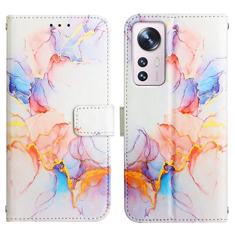 For Xiaomi 12 Lite Marble Pattern Flip Leather Phone Case