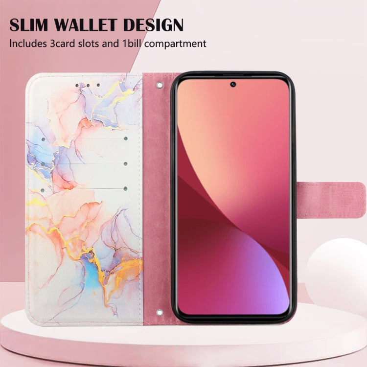 For Xiaomi 12 Lite Marble Pattern Flip Leather Phone Case